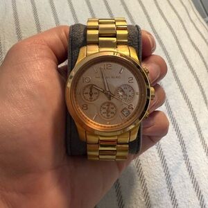 Michael Kors Gold Chronograph Watch